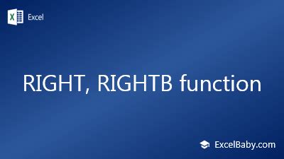 RIGHT, RIGHTB functions .